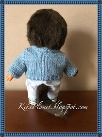 kiki monchhichi handmade fait main tricot knitting pull vêtement clothes poupée dolls