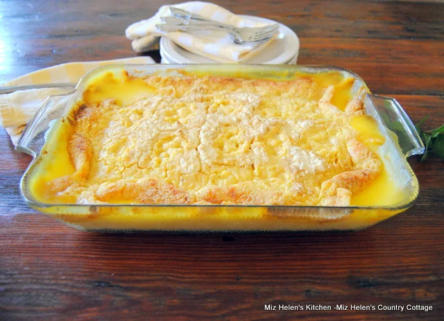 Lemon Pudding Dump Cake at Miz Helen's Country Cottage