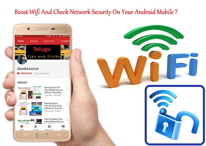 How to boost WiFi and check network security on your Android Mobile ? ||Telugu Tips And Tricks||