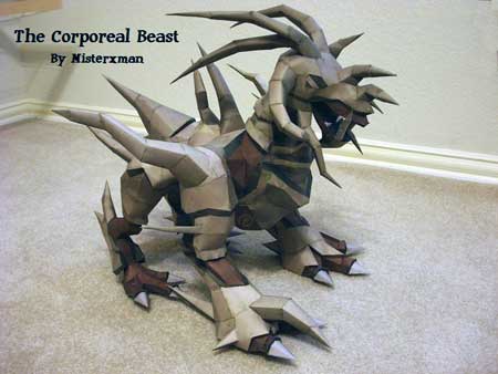 Runescape Papercraft Corporeal Beast