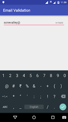 Validate E-Mail in Android