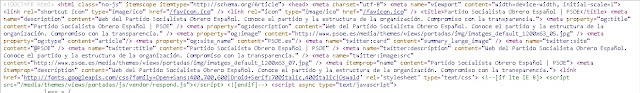 CODIGO FUENTE DE LA WEB DEL psoe