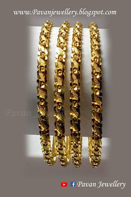 gold cutting bangles