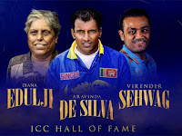 Aravinda de Silva among three inductees announced for ICC Hall of Fame.