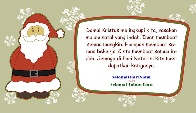 Contoh kartu ucapan selamat Hari Natal dan Tahun Baru terbaru