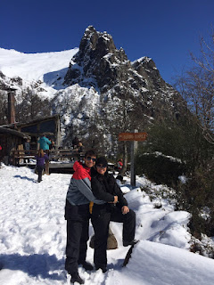 Paisagem do alto do Cerro Lopez em Bariloche