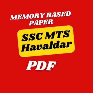 SSC MTS  Tier 1 Memory Based Paper with Solutions English and Hindi