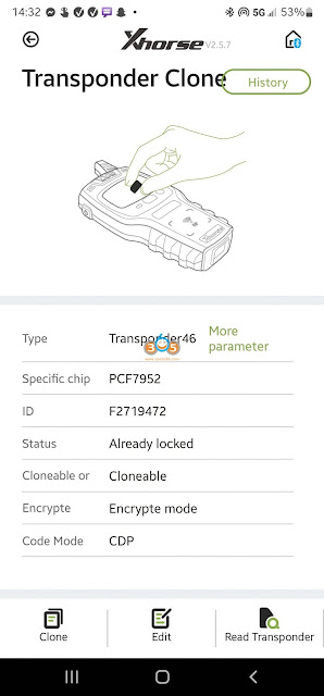 2020 Mitsubishi Outlander All Keys Lost with Autel IM608 5