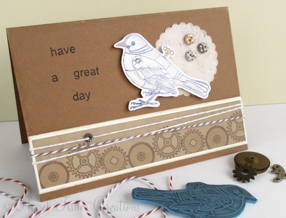 2013May23 rubber stamp steampunk card clockwork blackbird 1 2013May23 rubber stamp steampunk card clockwork blackbird 1