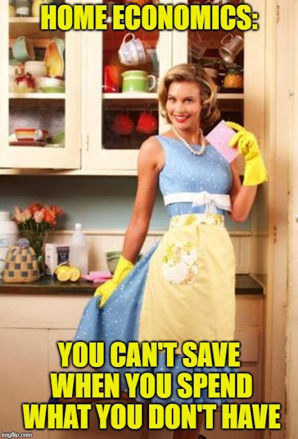 PhilosoHousewife Home Economics: You can't save when you spend what you don't have.