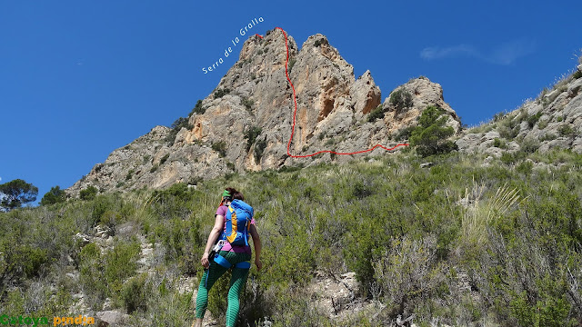 Vía Ferrata Penya del Figueret en Alicante. Serra de la Gralla