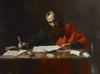 The Apostle Paul Writing Epistles