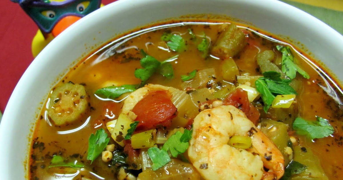 Unrestricted Tastes On Restricted Diets Distinctive Diabetic Recipes Shrimp Creole Soup With Okra