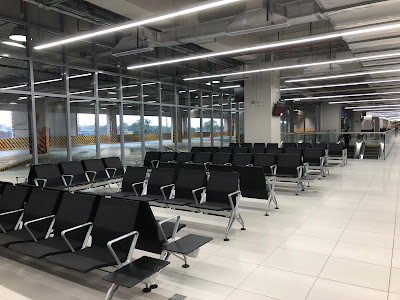 Spacious and comfortable waiting area in PITX