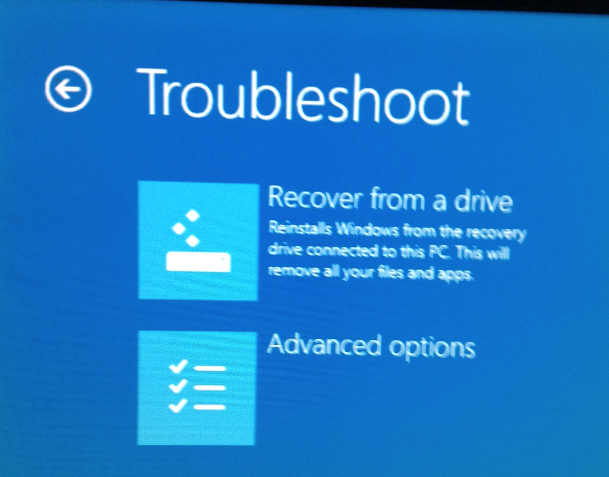 Figure 3 Troubleshooting options