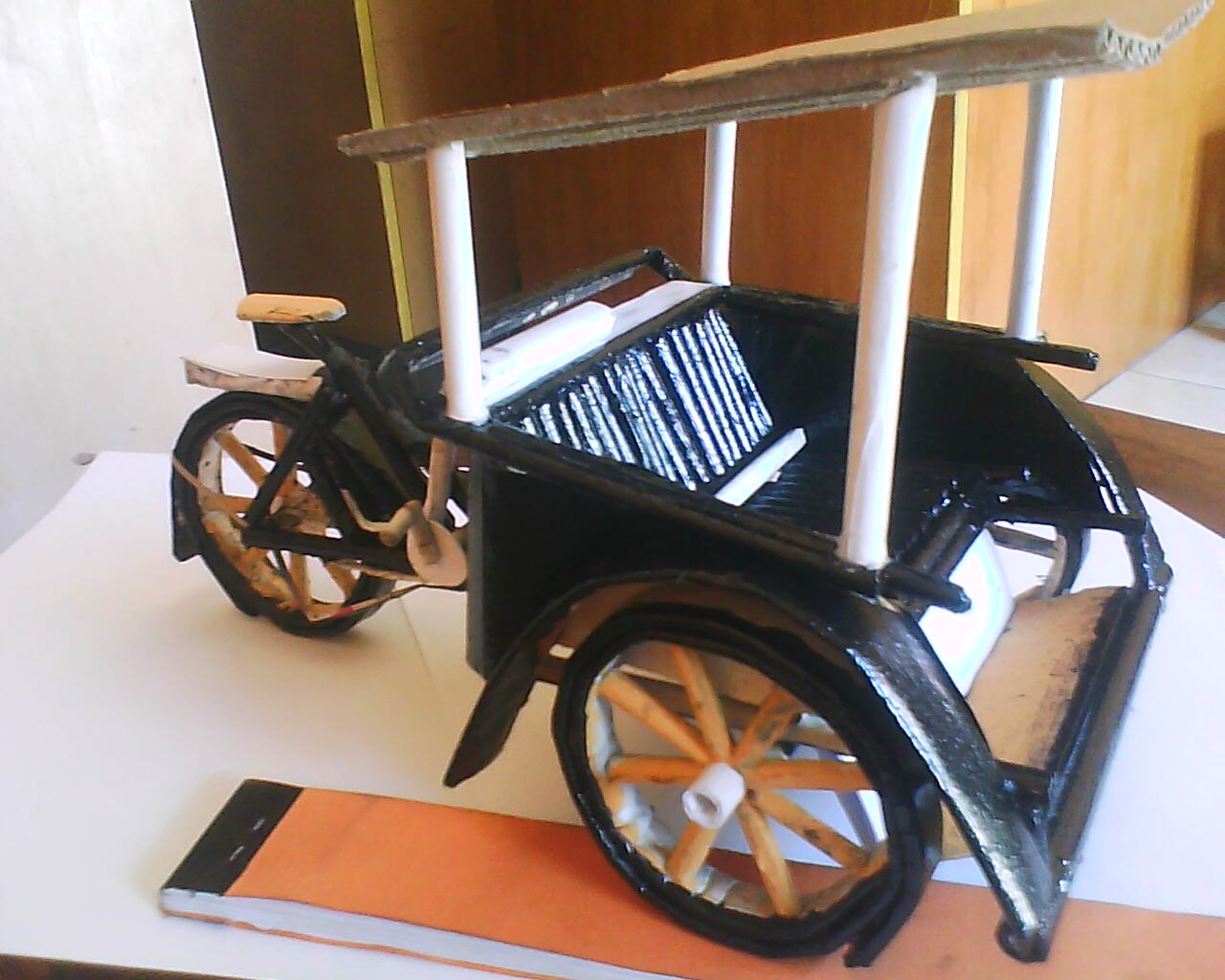 MINIATUR KORAN  BEKAS MINIATUR BECAK