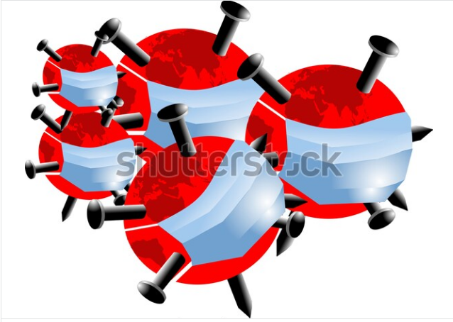 cartoon illustration wuhan corona virus