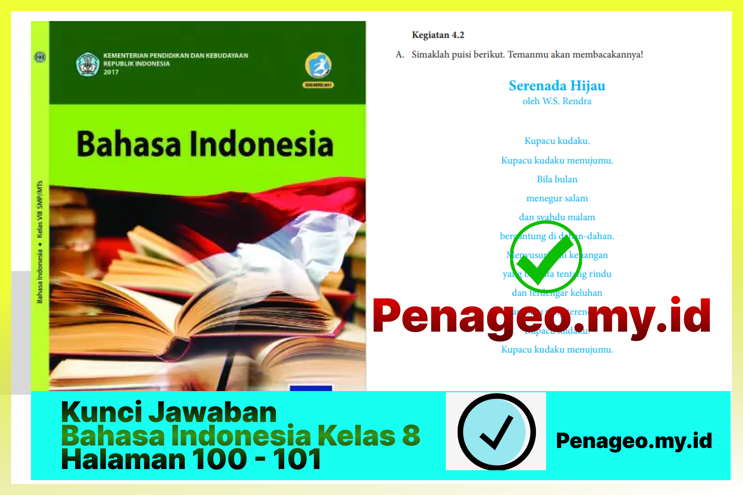 Kunci Jawaban Bahasa Indonesia Kelas 8 Halaman 100 - 101