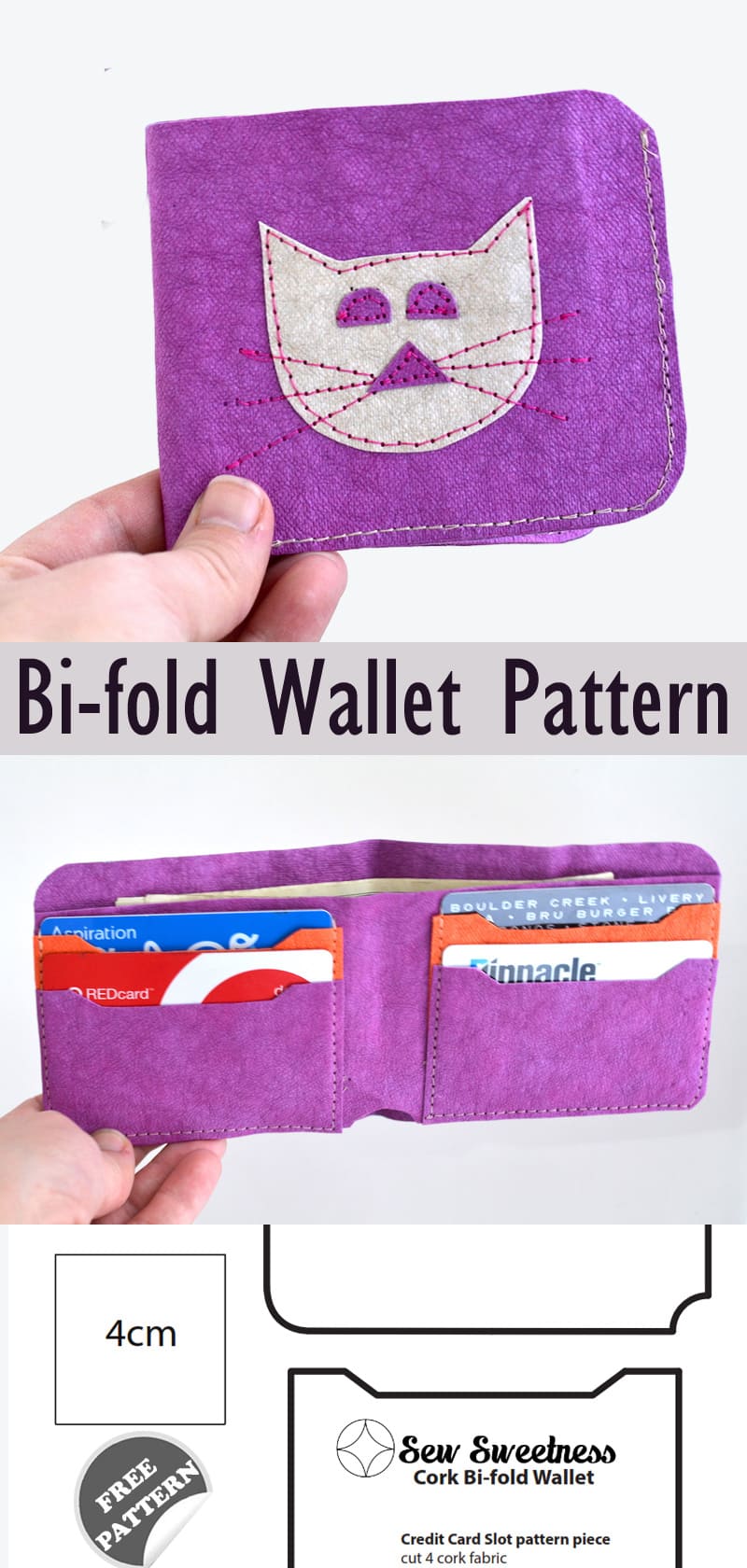 Bi-fold Wallet - Free Pattern