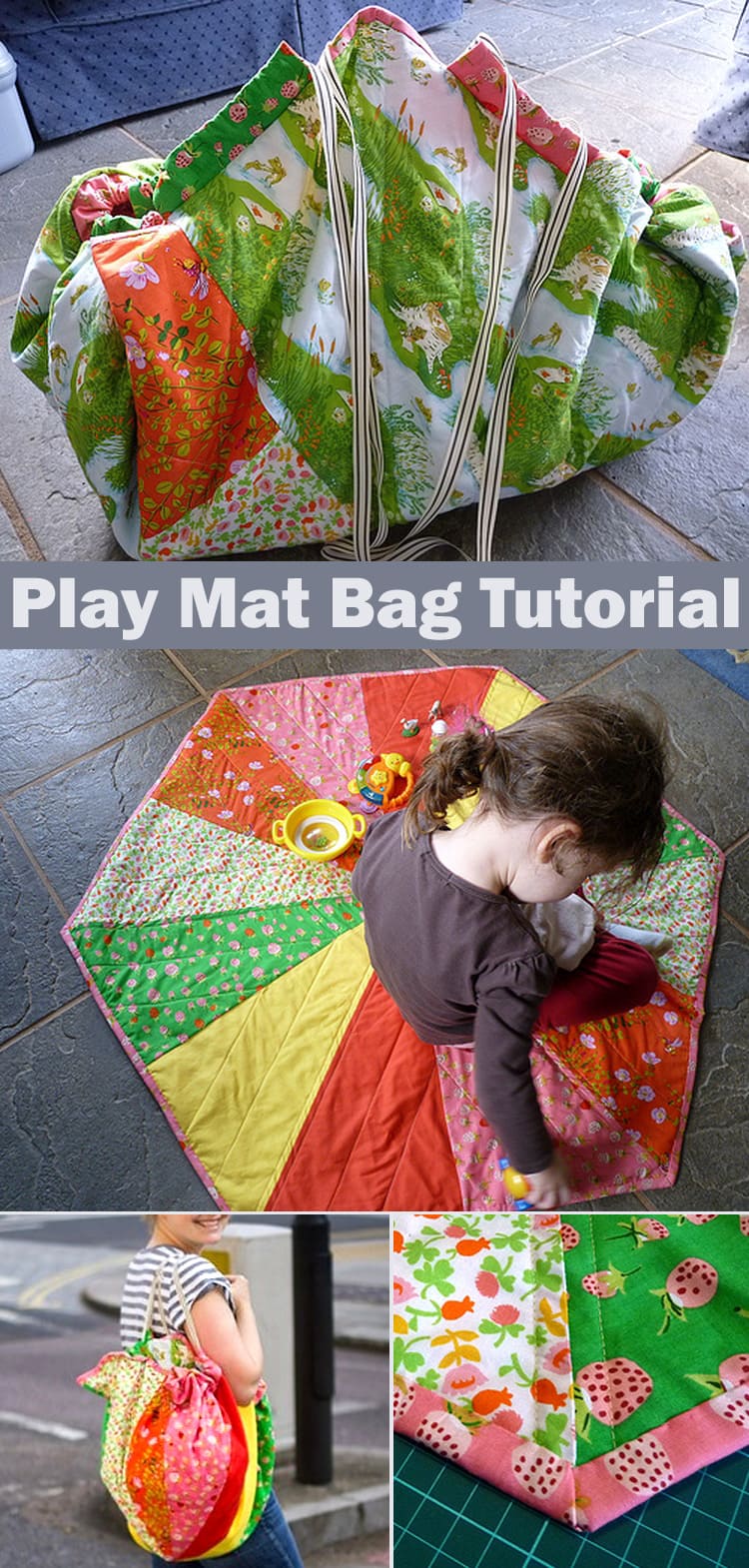 Hexagon Play Mat Bag Tutorial