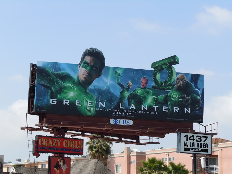 Green Lantern Corps movie billboard