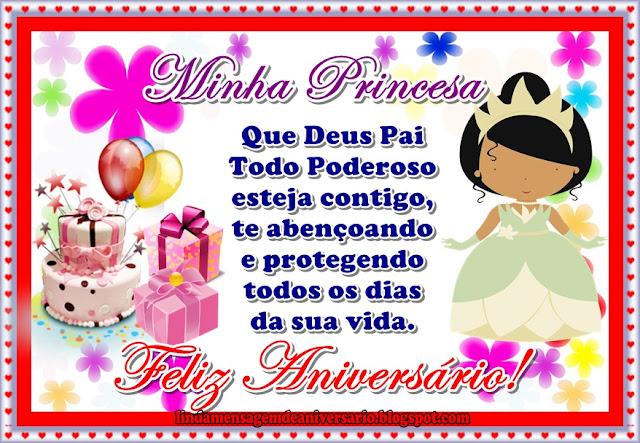 Blog Linda Mensagem de Aniversário filha