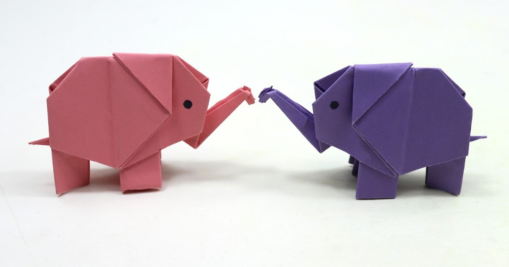 Contoh Origami Gajah