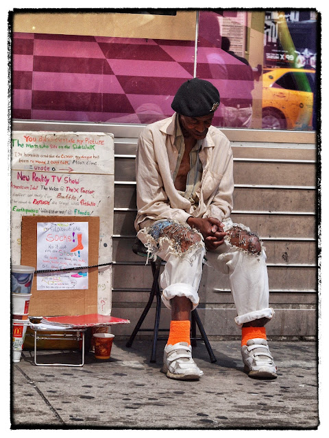 Homeless, times Square, new York City