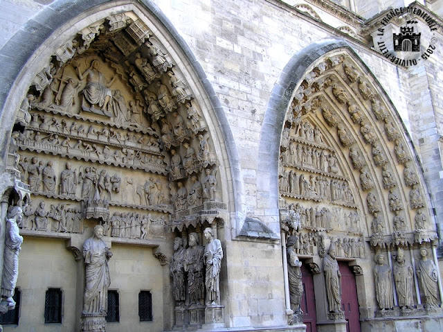 REIMS (51) - Cathédrale Notre-Dame (Extérieur - Bas-côté nord)