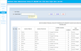 Aplikasi Buku Administrasi Ketua RT
