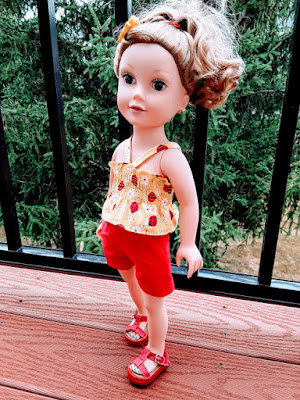  4PC Ladybug Shorts Outfit