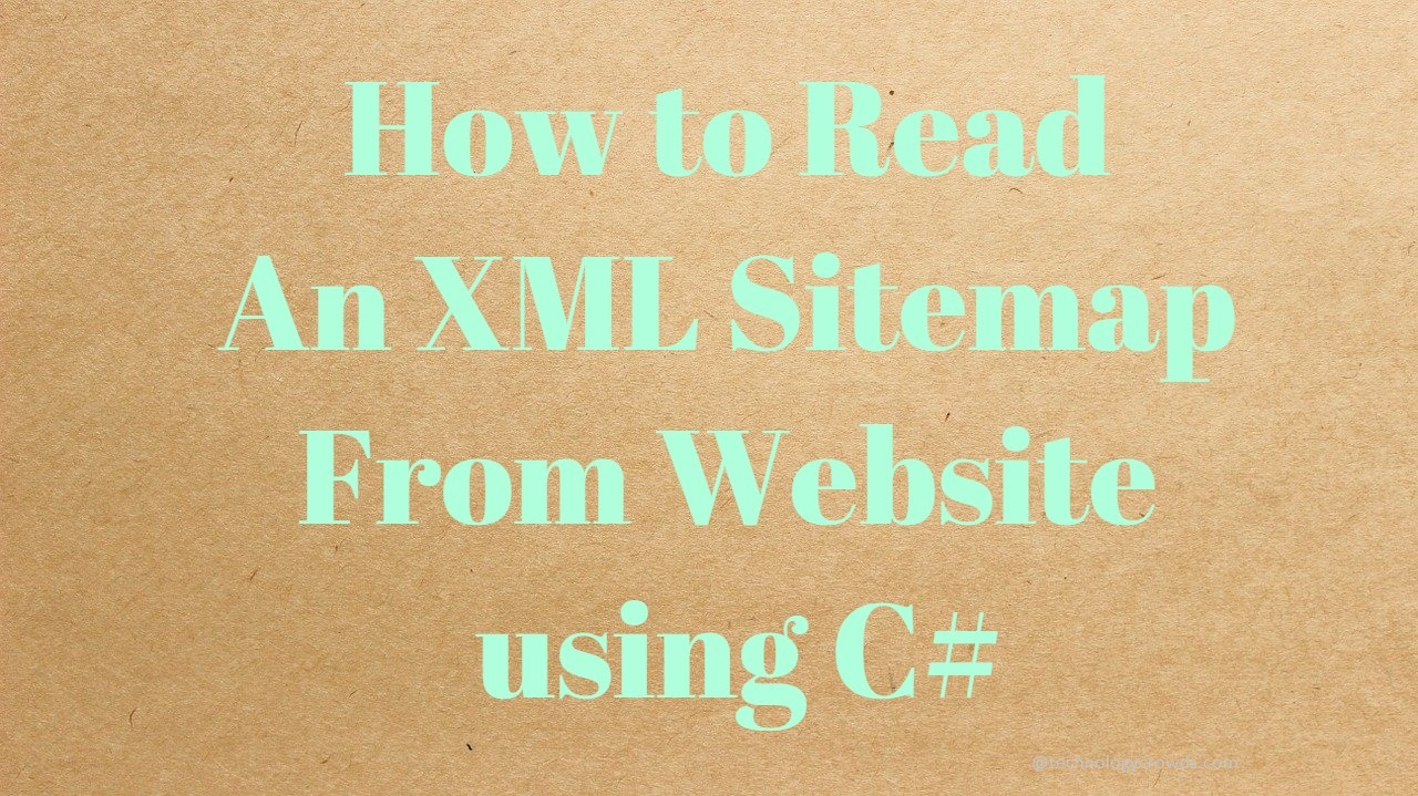 How to Read an XML Sitemap From Website using C#