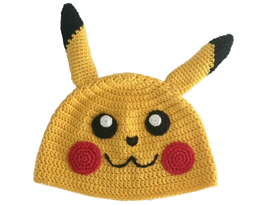 Gorro pikachu a crochet