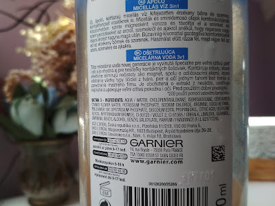 Garnier Ošetrujúca micelárna voda ingredients