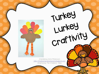 http://www.teacherspayteachers.com/Product/Turkey-Lurkey-Craftivity-981025