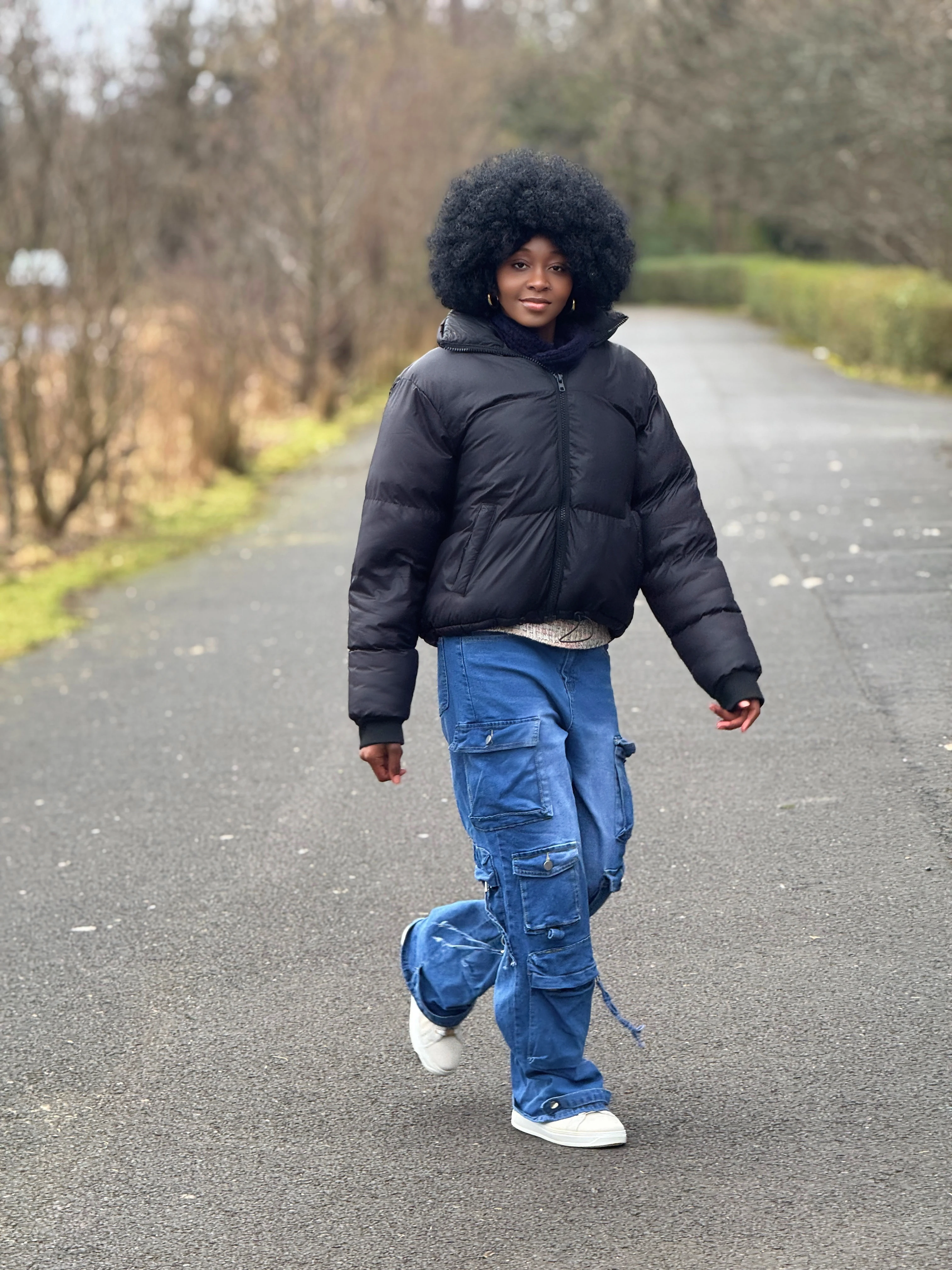 Denim cargo pant