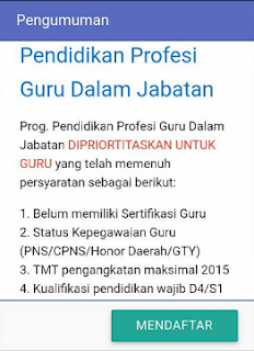 PPG jabatan guru PPG  SIM PKB 