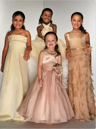 Cute hairstyles are for teen  age girls Junior bridesmaid  