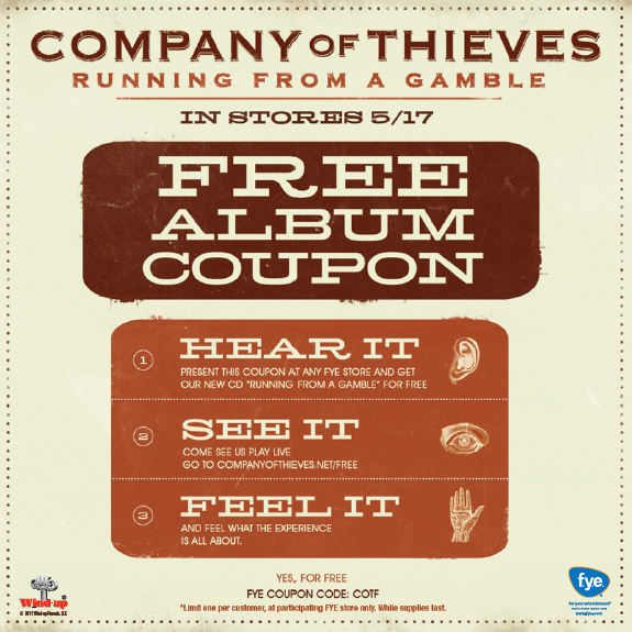 company of thieves running from gamble. FREE Company of Thieves