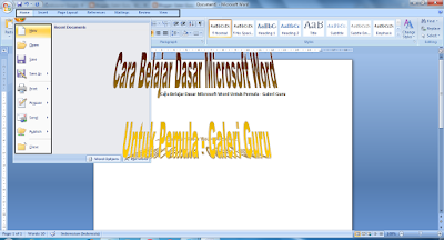 Cara Belajar Dasar Microsoft Word Untuk Pemula - Galeri Guru