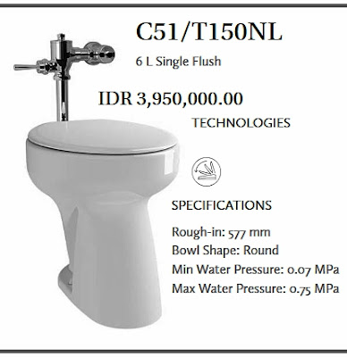 Daftar Terbaru Harga Toilet  Duduk  Toto Murah Tahun 2022