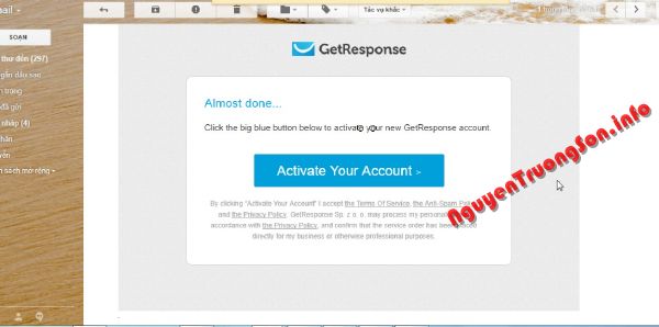 Hướng dẫn đăng ký dùng thử GetResponse 30 ngày làm Email Marketing