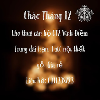 Chính chủ cần cho thuê căn hộ CT2 Vĩnh Điềm Trung, full nội thất . LH 0911338723 Hùng