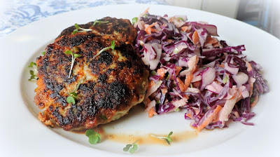 Turkey Burgers with Cranberries & Goat's Cheese