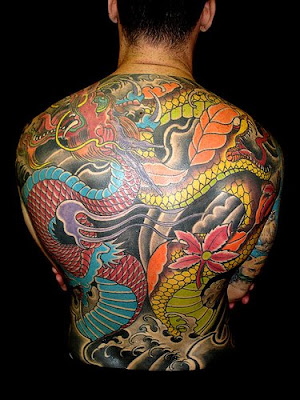 Girls with Japanese Dragon Tattoo on Back Body dragon tattoo,art tattoos