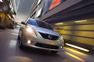 2012 Nissan Versa Sedan with dynamic proportions
