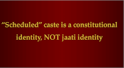 What are scheduled castes?