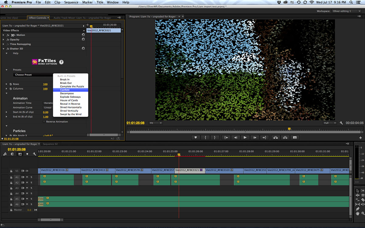 Adobe Premiere Pro CC 7.2.2 Screenshot