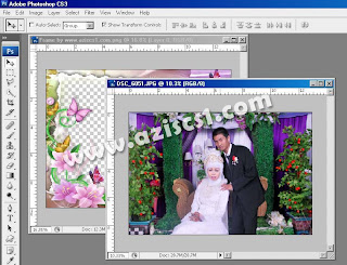 Tutorial memasang frame di photoshop