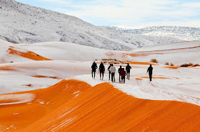 Neve no deserto do Saara